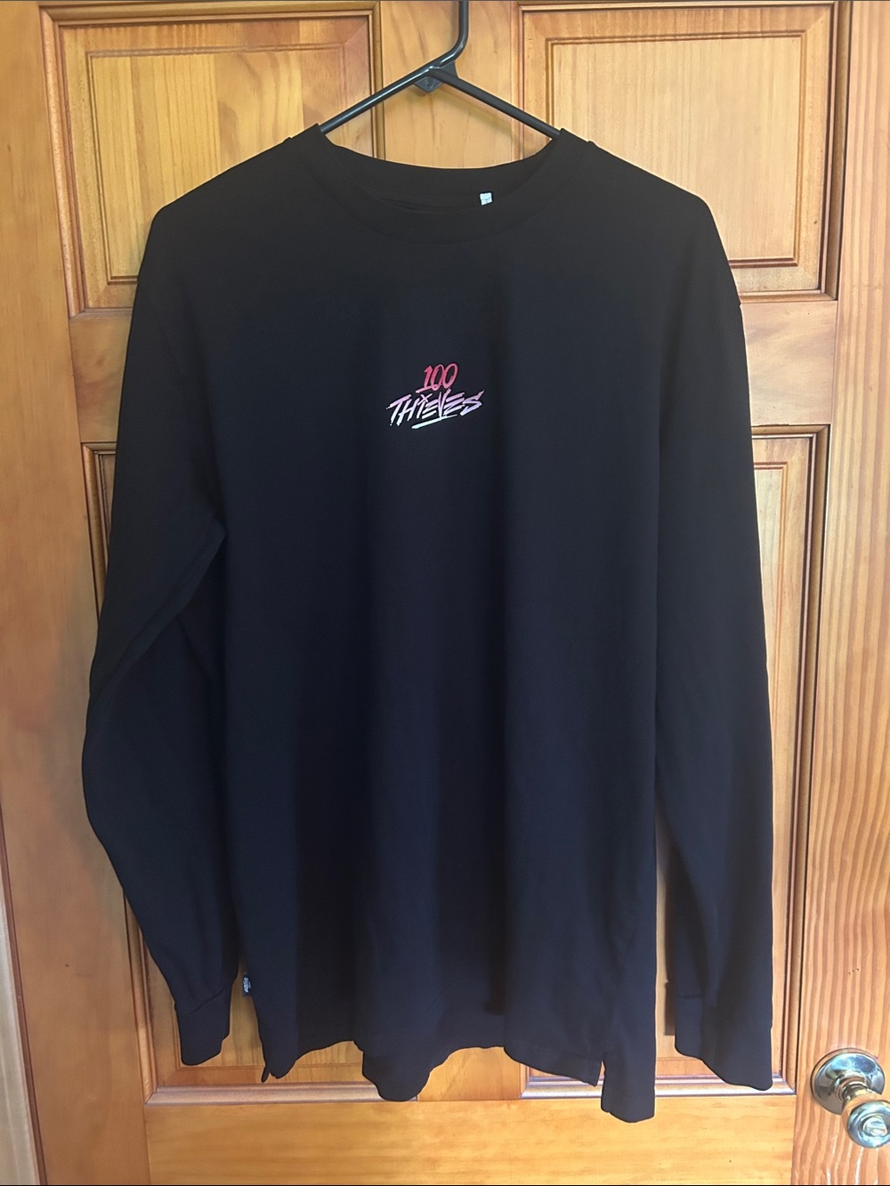 100 Thieves Black Long Sleeve Graphic Tee